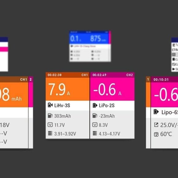 ISDT D2 Mark 2 LiPo Battery Balance Charger Discharger 200W 12Ax2 AC Dual Channe - Picture 8 of 9